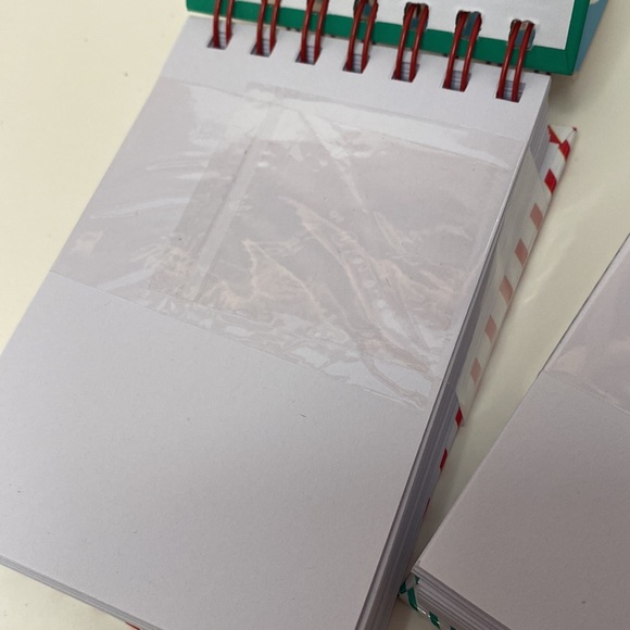 Set of 2 Christmas spiral notepads NWT! - Picture 5 of 12
